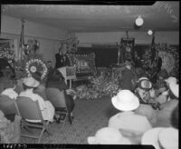 Funeral service for longshoreman Norman "Big Bill" Gregg, San Pedro, 1937
