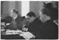 Mayor of New York City, Fiorello La Guardia, presides over the Pacific coast's United States Conference of Mayors. May 15, 1937