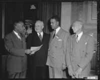 Ralph Bunche Day declared in Los Angeles, 1949