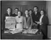 UCLA members of the "Veterans of Future Wars," a satirical college group begun at Princeton. April 7, 1936