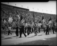 Civil War veterans parade on Memorial Day, Los Angeles, 1935