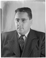 Portrait of Ned Cronin, Los Angeles Daily News sports editor, Los Angeles, January 1940