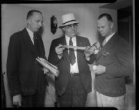 Axe used by Louis R. Payne in the murders of Carrie L. and Robert Payne, circa June 4, 1934