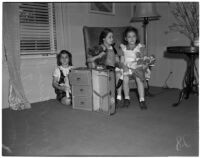 Patricia Feldman, Ellen Kobatznich and Joan Contaron during Child Welfare Day at the Beverly Hills Athletic Club, Beverly Hills, March 2, 1940