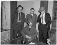 Accused murderer John Frank Reavis awaits the decision on his indictment, Los Angeles, February 28, 1940