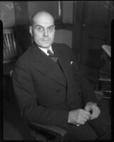 Louis R. Glavis, director of investigation for the Department of the Interior, in the office of U.S. Attorney Peirson Hall