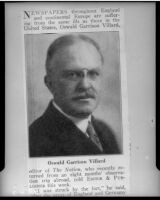 Oswald Garrison Villard, journalist, 1920s