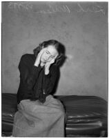 Leah Wilson in the County Jail after pleading guilty to charges of bigamy, Los Angeles, 1940