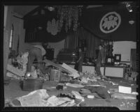 Wartime housing in the Japanese Union Church in Little Tokyo, Los Angeles, 1943