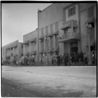 Police and strikers outside RKO Pictures during the Conference of Studio Unions strike, Los Angeles, October 19, 1945