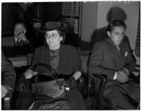 17-year-old Donald Rogers with his foster mother Bertha Fehrenschild, Los Angeles, 1940