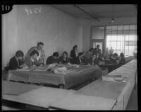 Unidentified women work in a cooperative, Los Angeles, 1930s