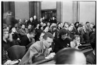 Spectators at the murder trial of Paul A. Wright, Los Angeles, 1938