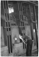 Steel worker at the Columbia Steel Company's plant, Torrance