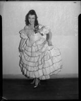 Performer posing for La Boheme at the Shrine Auditorium, Los Angeles, 1935