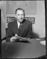 Los Angeles County District Attorney Buron Fitts, circa 1935