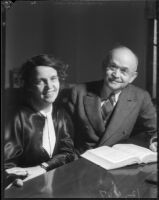 Sonja Branting and Judge Ben B. Lindsey, Los Angeles, November 1935