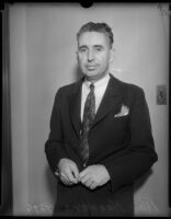 Photograph of Ray Hanners, newspaperman, 1934