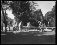 Construction of Ella Freeman's Neighborhood House, Los Angeles, circa 1935