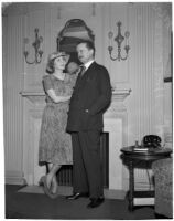 Sir Alfred Duff Cooper and his wife Lady Diana Cooper after travelling by train on a national lecture tour, Los Angeles, 1940