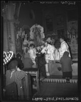 Communion at Plaza Church, Los Angeles, 1942-1952