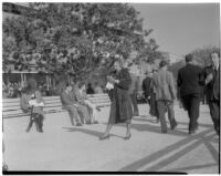 Spectators on Derby Day at Santa Anita, February 22, 1937