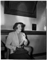 Makeup artist Irene Lacey in court versus the International Alliance of Theatrical State Employees, Los Angeles, 1939