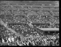 Audience gathered at the Hollywood Bowl to hear Eleanor Roosevelt speak, Los Angeles, 1935