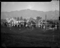 Finish of Handicap Race Christmas Day at Santa Anita Park, Los Angeles, 1934