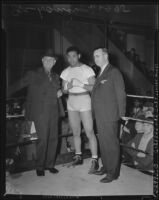 Joe Louis in the boxing ring