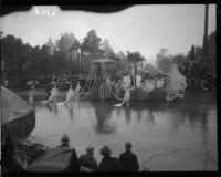 Long Beach's "Queen of the Beaches" float in the Rose Parade, Pasadena, 1934