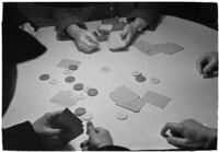 Card game being played at a casino, Los Angeles, 1937