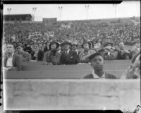 Spectators at Los Angeles Memorial Coliseum, circa 1935