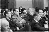 Spectators at the murder trial of Paul A. Wright, Los Angeles, 1938