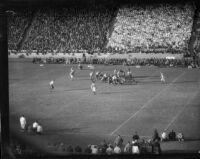 Match between UCLA and USC at the Coliseum, Los Angeles, 1935