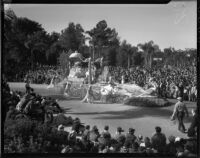 "Marie Antoinette and Louis XVI" float at the Tournament of Roses Parade, Pasadena, 1936