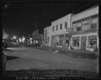 Street scene on Terminal Island (Calif.) on December 8, 1941