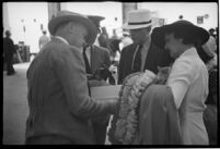 Passengers outside of the S.S. Mariposa, Los Angeles