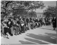 Spectators on Derby Day at Santa Anita, February 22, 1937