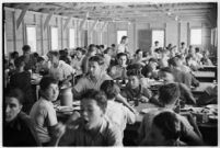 Boys taking part in a free summer camp organized by Los Angeles Sheriff Eugene Biscailuz. Circa July 1937