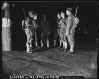 U.S. Army soldiers on Terminal Island (Calif.)