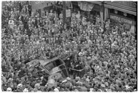 Crowds gathered for the Mystic Shrine's Durbar festival, Los Angeles, 1937