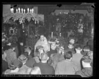 Father Gregory Prosor conducting 1940 Christmas service at St. Mary Russian Orthodox Church in Los Angeles, Calif