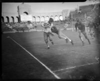 Play between USC and UCLA at the Coliseum, Los Angeles, 1935