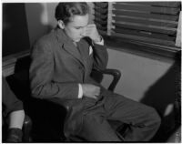 17-year-old Donald Rogers, charged with shooting and killing 11-year-old Marilyn Bunker, Los Angeles, 1940