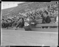 Spectators at Los Angeles Memorial Coliseum, circa 1935