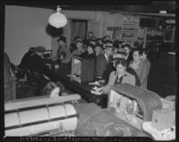 Japanese submit personal property to the Los Angeles Police Department, Los Angeles, 1942