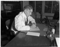 Charles Harrison Whitehead filing for retirement, Los Angeles, 1941