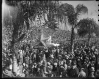 Will Rogers Commemorative float at the Tournament of Roses Parade, Pasadena, 1936