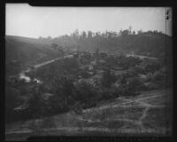 Hillside view of Chavez Ravine, Los Angeles, 1946